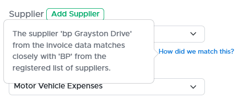Supplier Name Matching